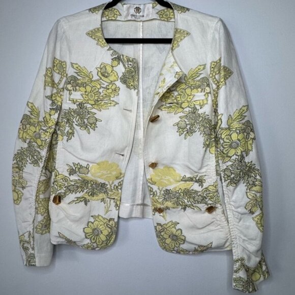 Vintage Roberto Cavalli Blazer – IT 42 / US 10 – Botanical Print - Picture 1 of 9